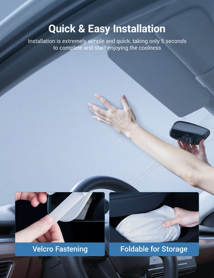 Graphene Front Windshield Sunshade for Model 3 Highland / Model Y Juniper Tesery Official Store