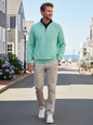 Turnberry Quarter Zip Smooth Knit White Water Life