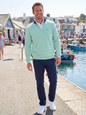 Turnberry Quarter Zip Smooth Knit White Water Life