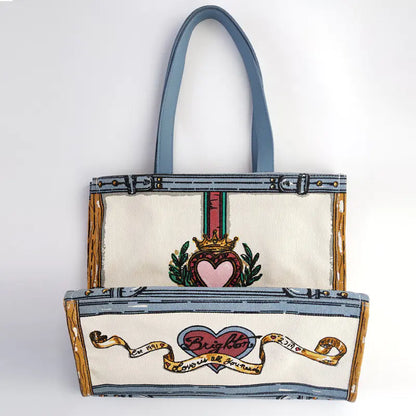 Fashionable Women’s Full Color Canvas Shoulder Bag