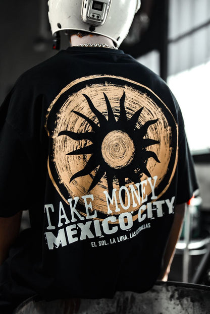 Take Money Mexico City Graphic Cotton Tee Withinblack