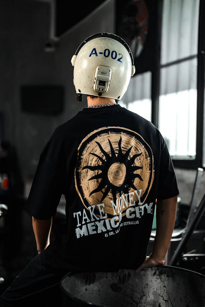 Take Money Mexico City Graphic Cotton Tee Withinblack