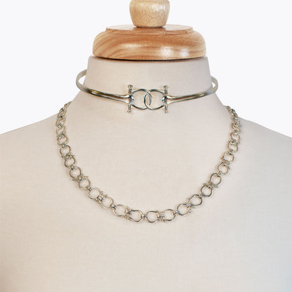 Chapelle - Horseshoe Link Equestrian Bracelet in Silver Urban-Equestrian