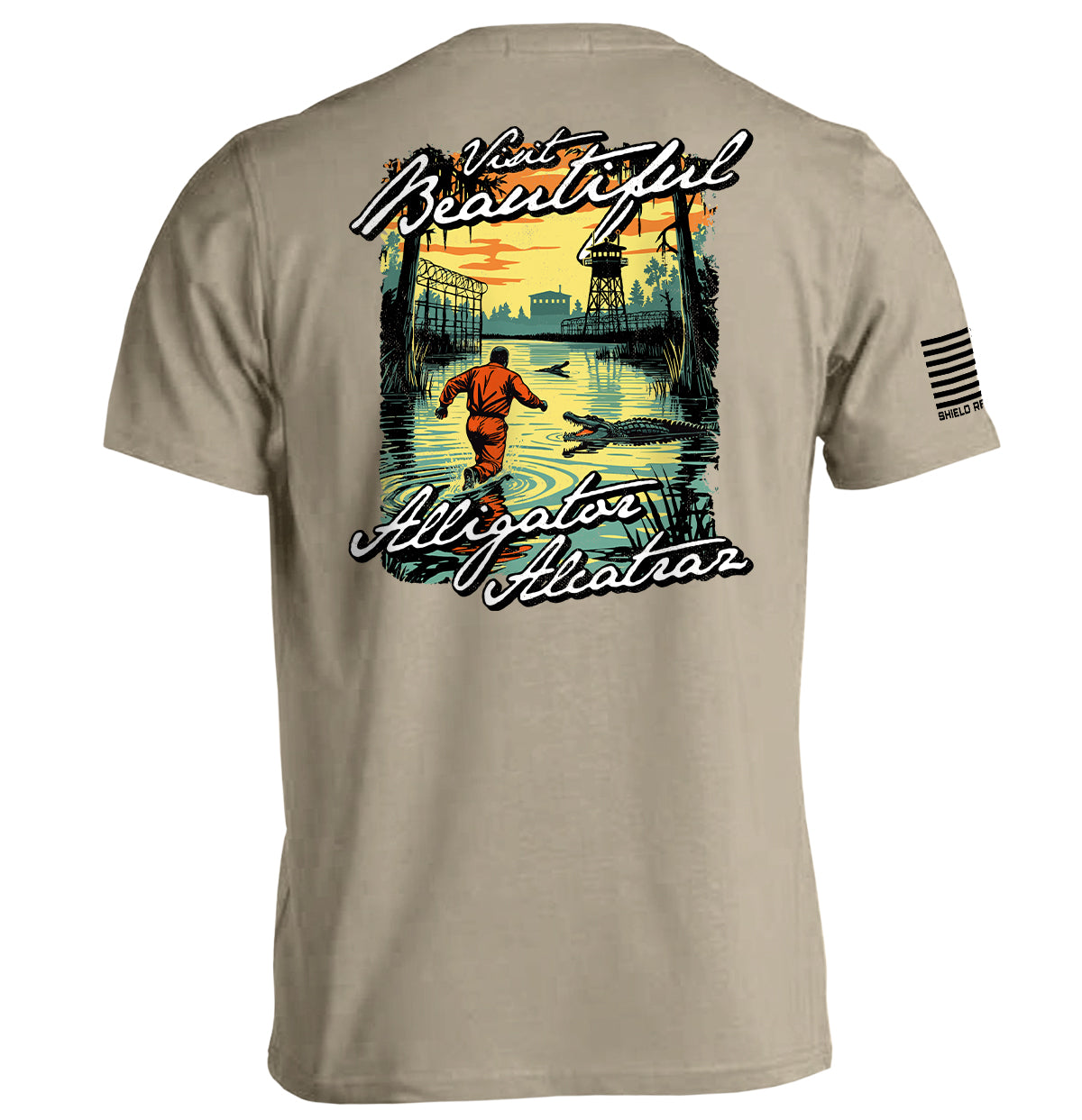 Visit Beautiful Alligator Alcatraz Shield Republic