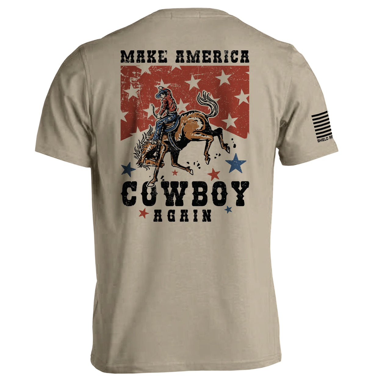Make America Cowboy Again Shield Republic