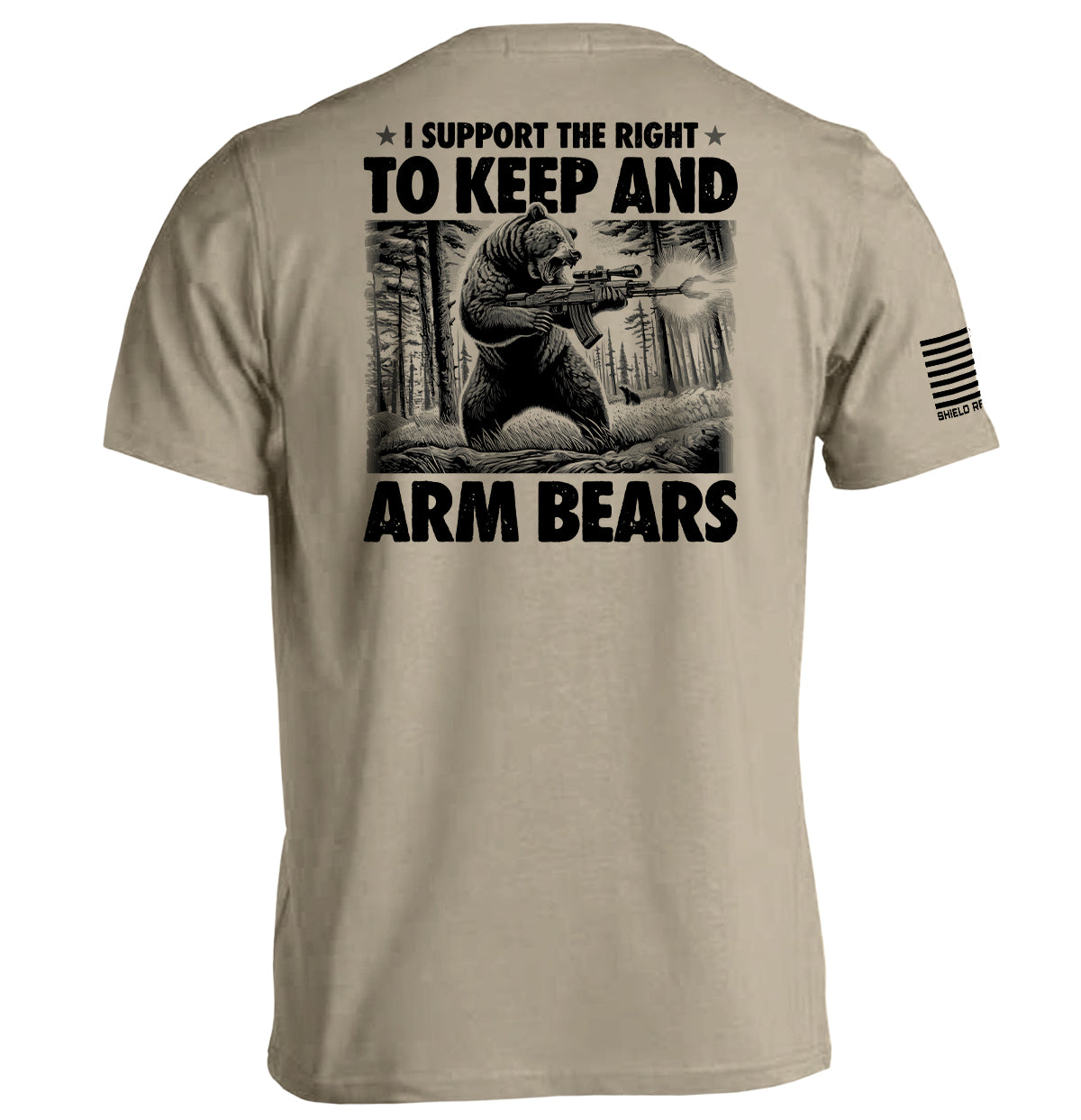I Support the Right to Keep and Arm Bears Shield Republic