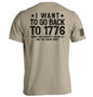 I Want To Go Back To 1776 Shield Republic