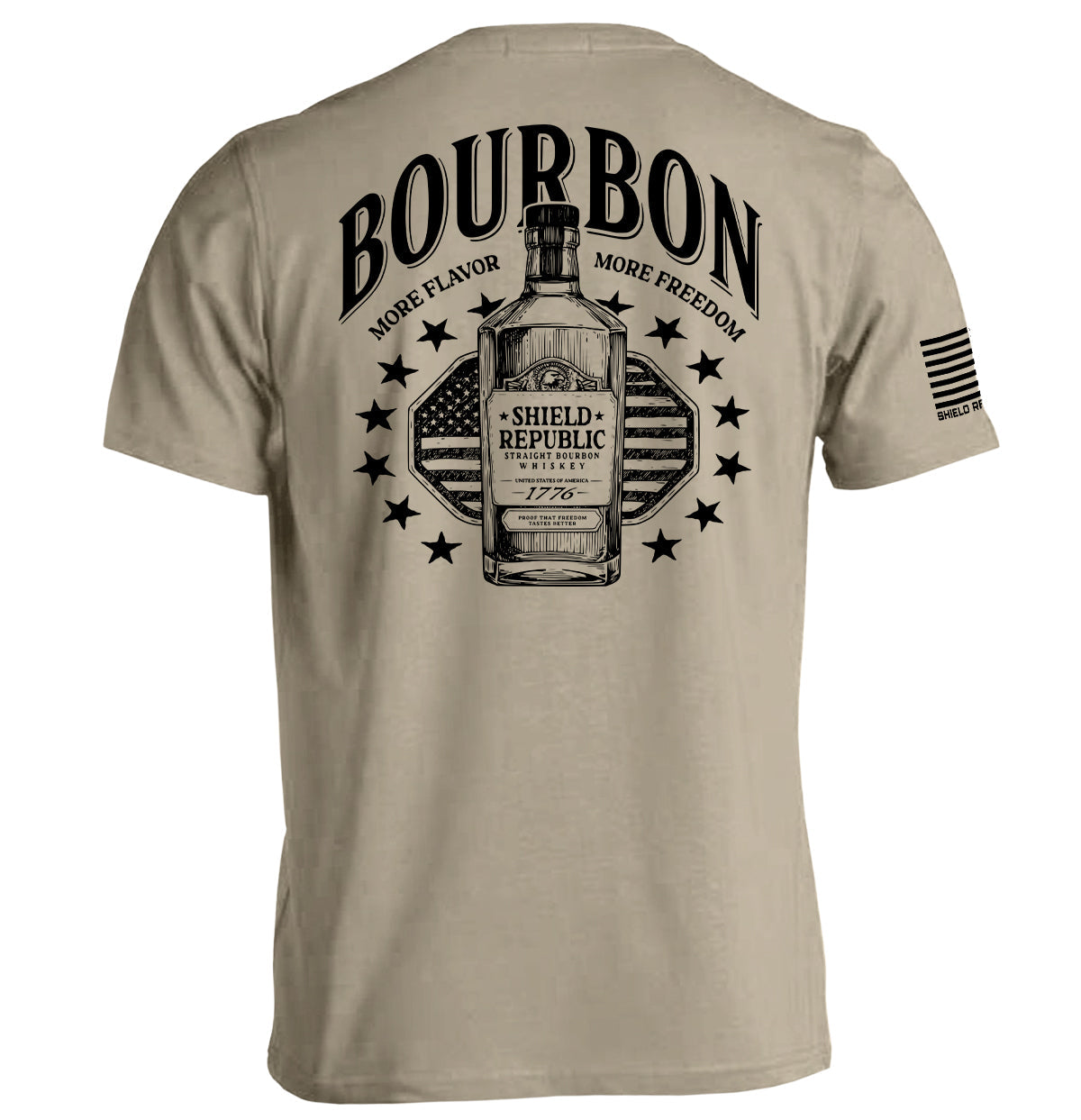 Bourbon More Flavor More Freedom Shield Republic