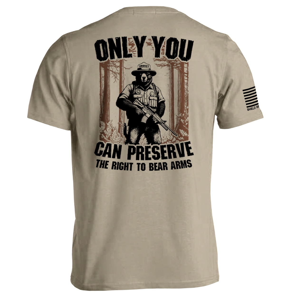 Only You can Preserve the the Right to Bear Arms Shield Republic