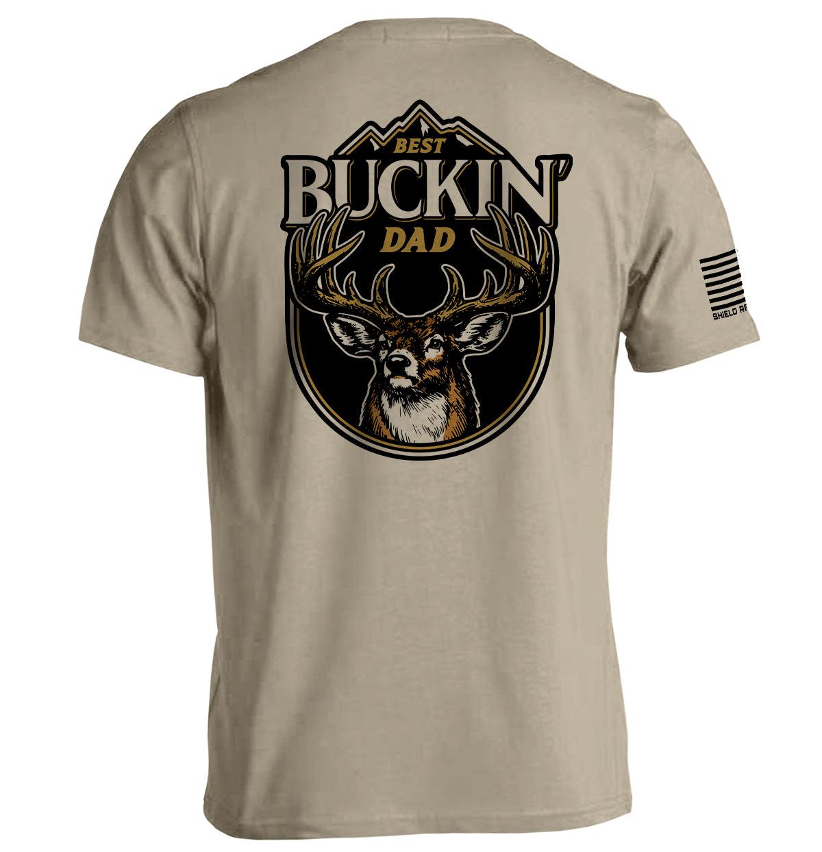 Best Buckin' Dad Deer Shield Republic