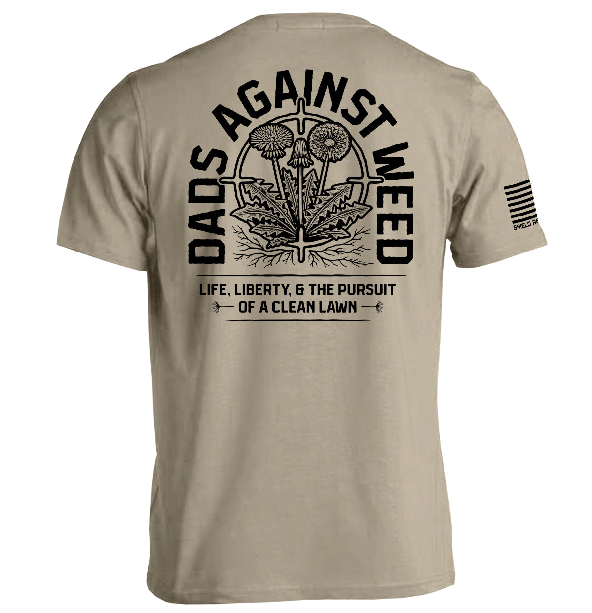 Dads Against Weed Black Shield Republic