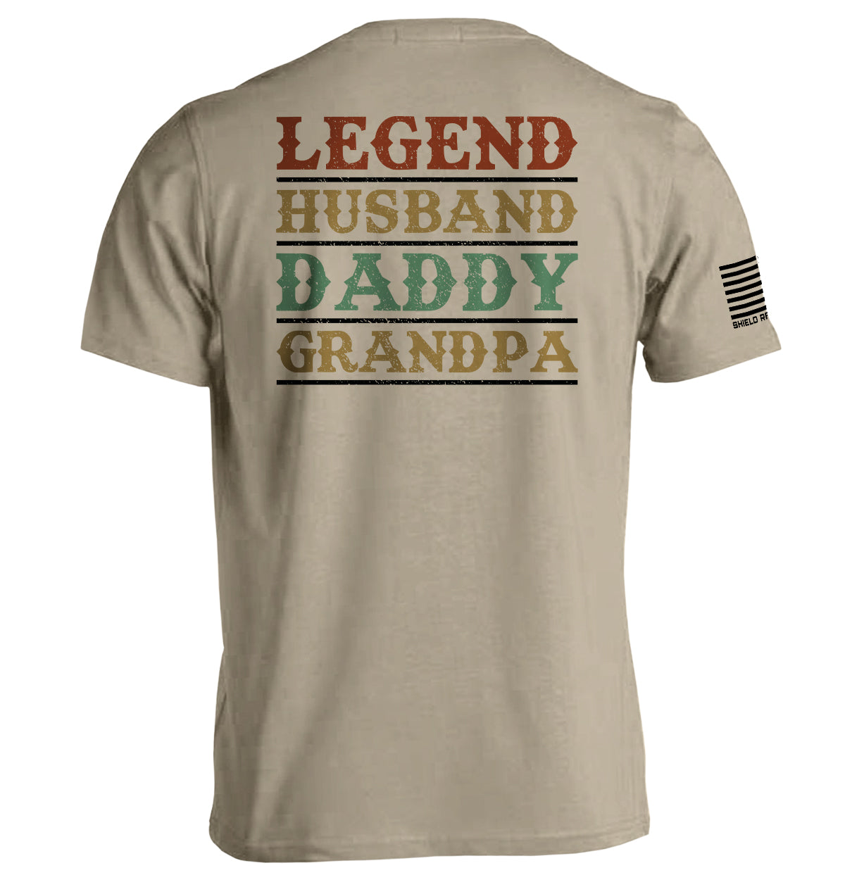 Legend Husband Daddy Grandpa Shield Republic