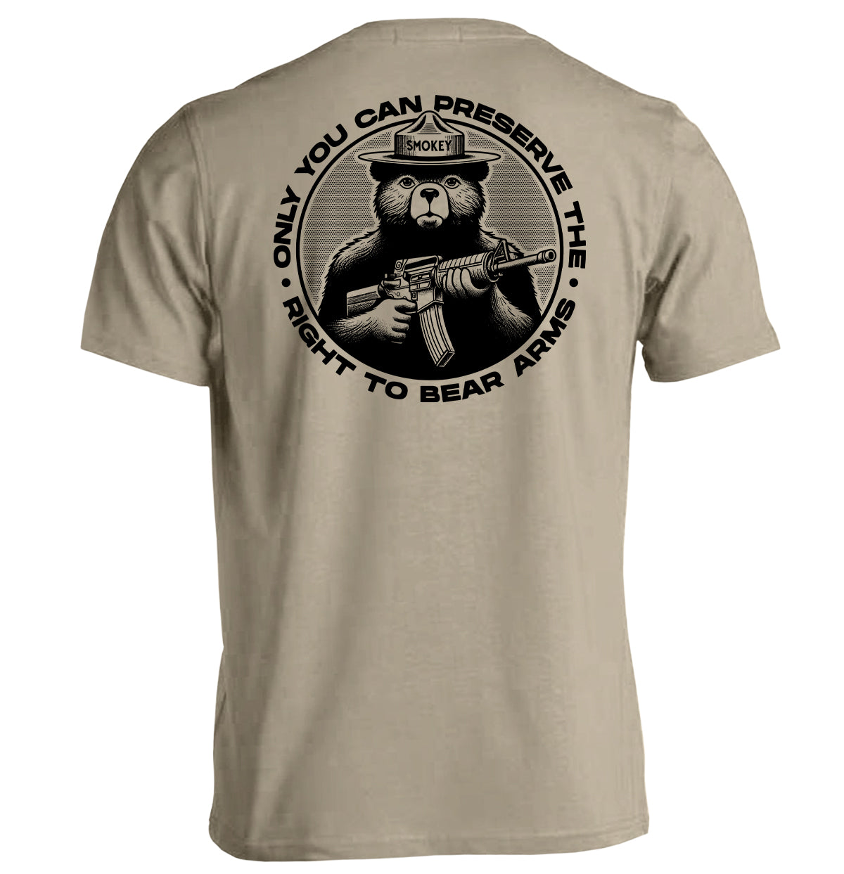 Only You Can Preserve the Right to Bear Arms (Circular Seal) Shield Republic