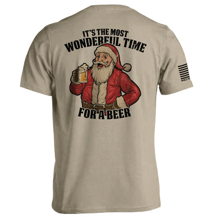 Most Wonderful Time For A Beer Shield Republic