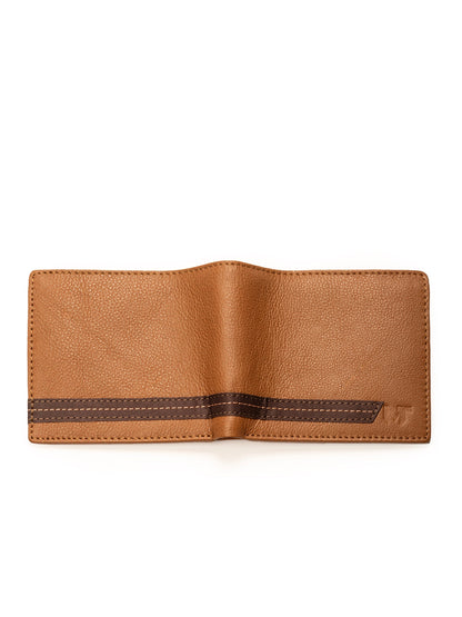 Stripe Brown Men's Wallet Classy Leather Bags