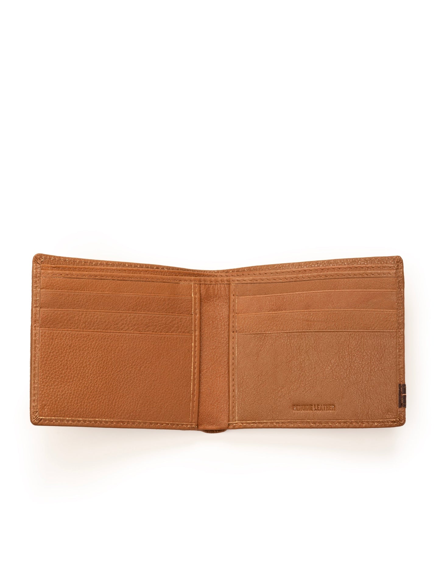 Stripe Brown Men's Wallet Classy Leather Bags
