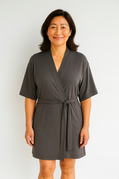 Tencel | Supreme Short-sleeve Robe Silverlyne