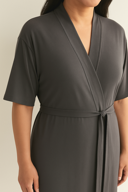 Tencel | Supreme Short-sleeve Robe Silverlyne