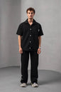 Textured Geometric Shirt Withinblack
