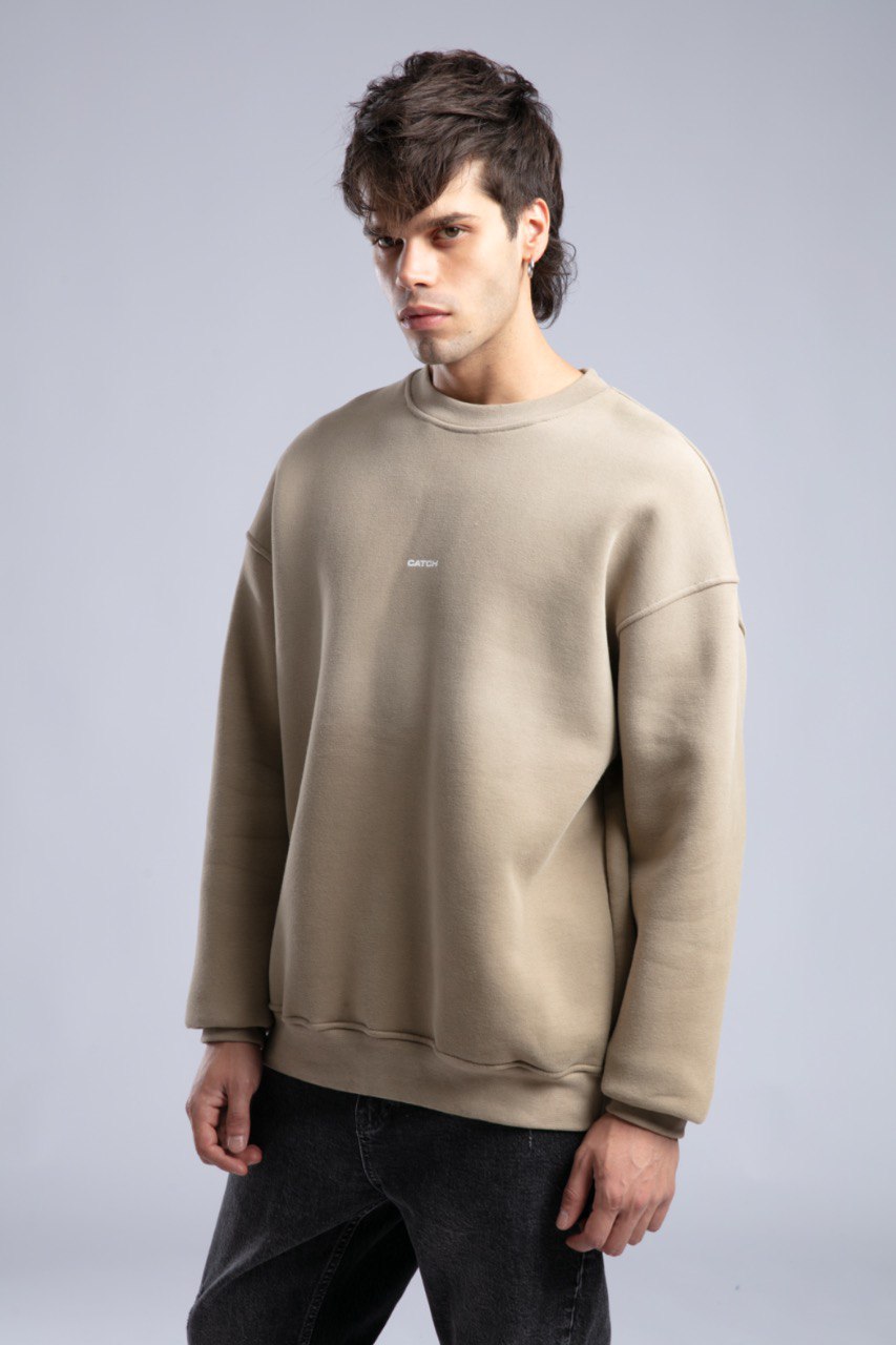 CATCH Oversized Unisex Sweatshirt – Minimal Streetwear Studio Collection Withinblack