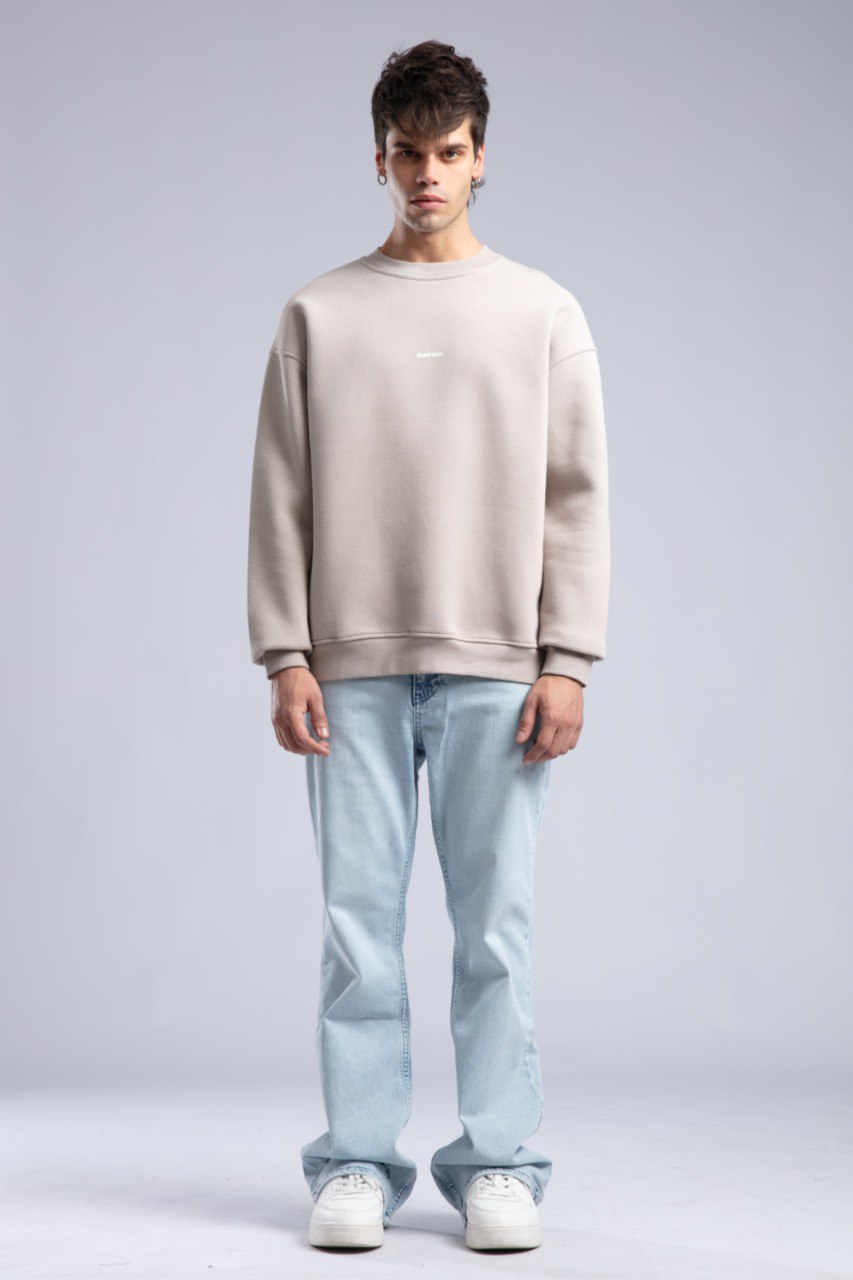 CATCH Oversized Unisex Sweatshirt – Minimal Streetwear Studio Collection Withinblack