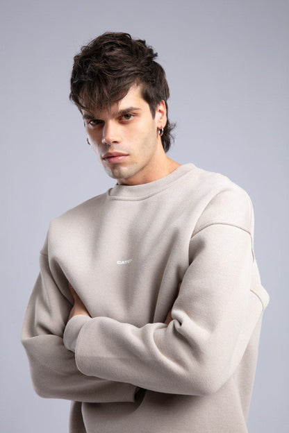 CATCH Oversized Unisex Sweatshirt – Minimal Streetwear Studio Collection Withinblack