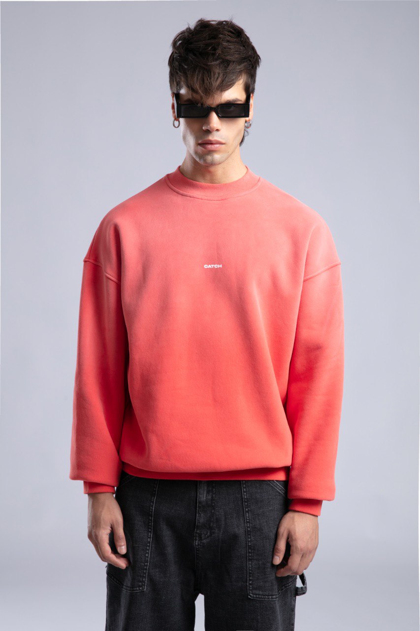 CATCH Oversized Unisex Sweatshirt – Minimal Streetwear Studio Collection Withinblack