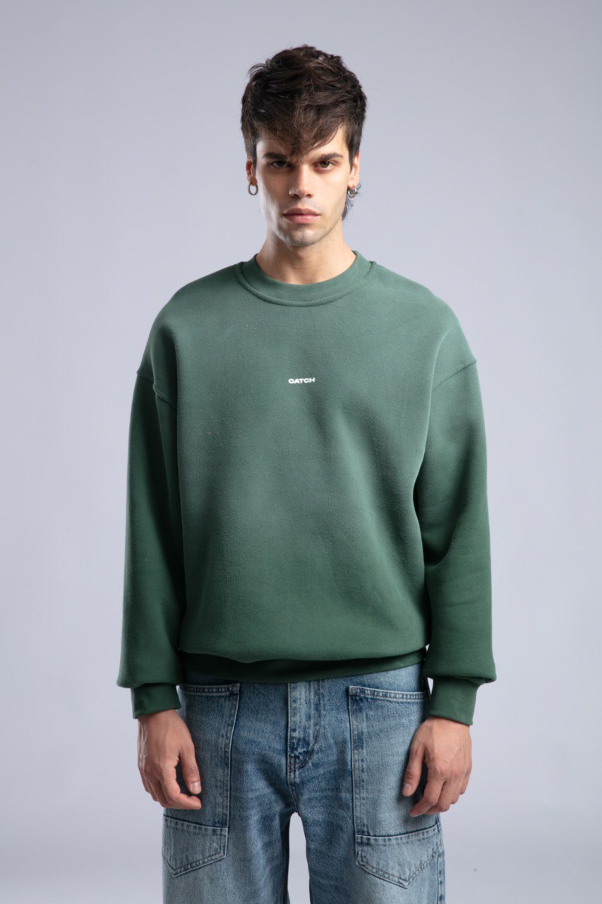 CATCH Oversized Unisex Sweatshirt – Minimal Streetwear Studio Collection Withinblack
