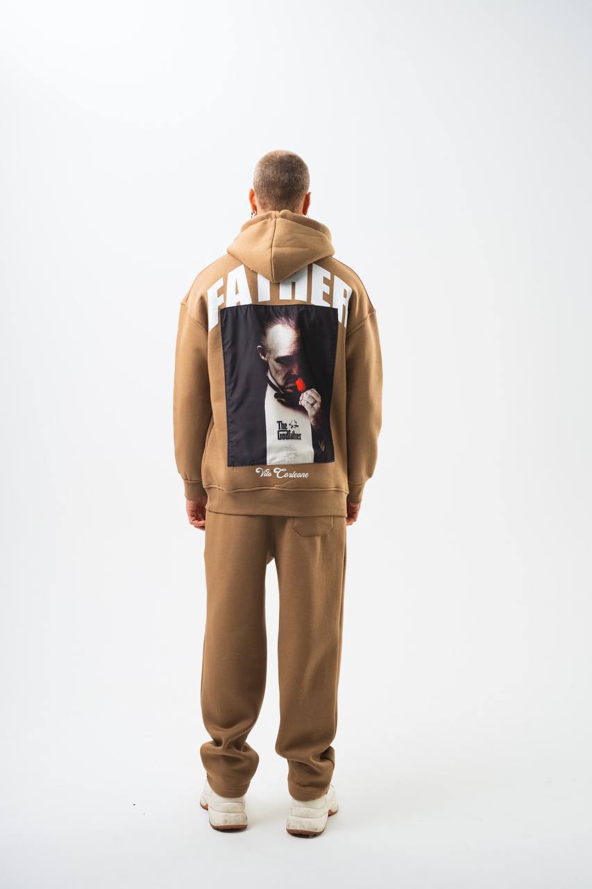 "The Godfather" Vito Corleone Graphic Unisex Oversized Hoodie Withinblack