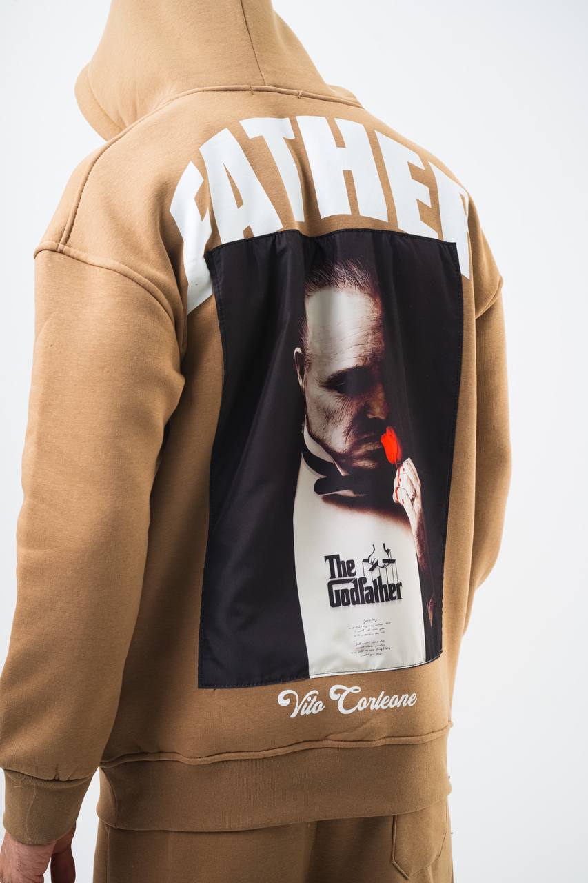 "The Godfather" Vito Corleone Graphic Unisex Oversized Hoodie Withinblack