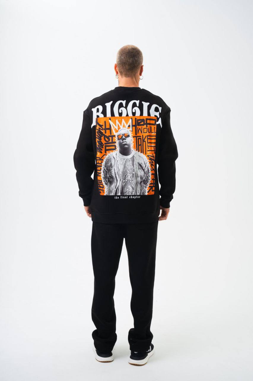 BIGGIE Oversized Sweatshirt – 90s Hip-Hop Legend Tribute Streetwear Withinblack