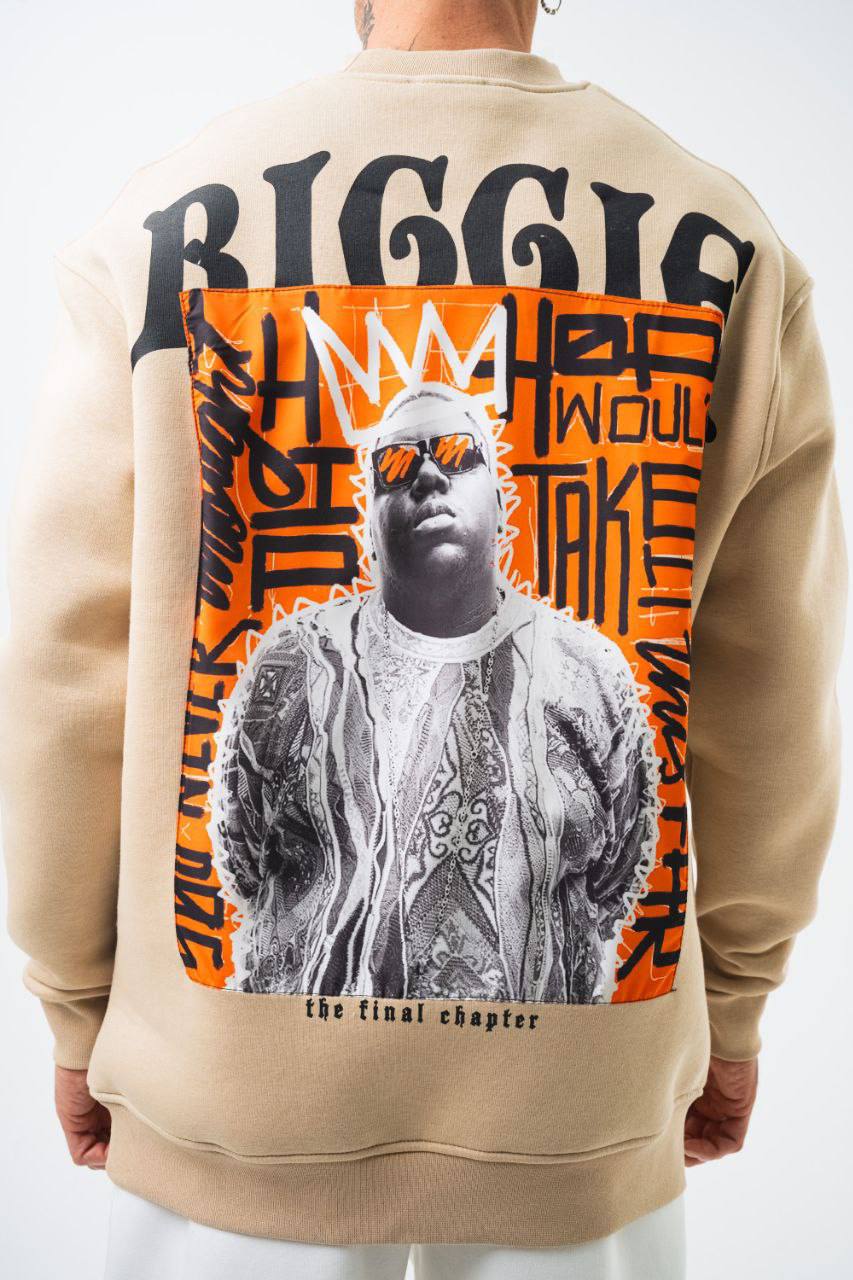 BIGGIE Oversized Sweatshirt – 90s Hip-Hop Legend Tribute Streetwear Withinblack