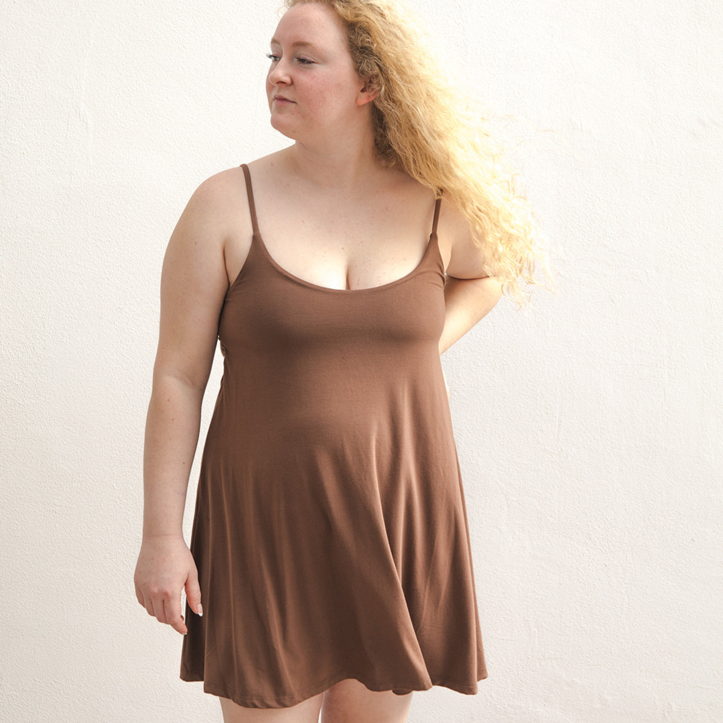 Betty Dress - Swinging Slip Dress w/ Shelf Bra Boob-eez
