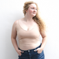 The Kyla - Double Layer Crop - Light Nude Boob-eez
