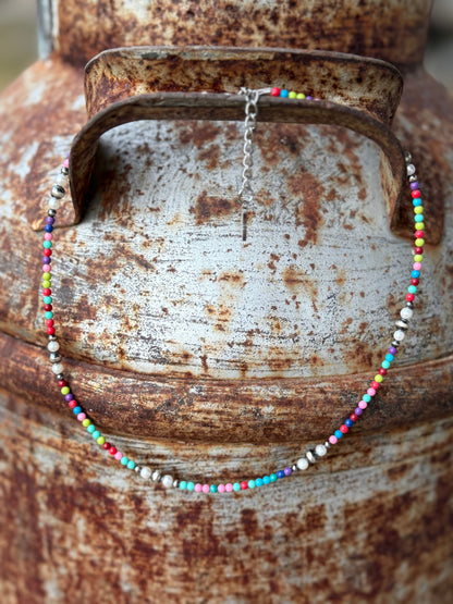 Sterling Silver Prism And Pearl Necklace Wild Junkie