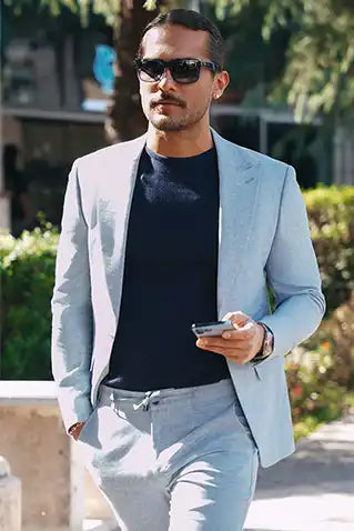 The Bespoke Suit (Sky Blue) Bright Moons