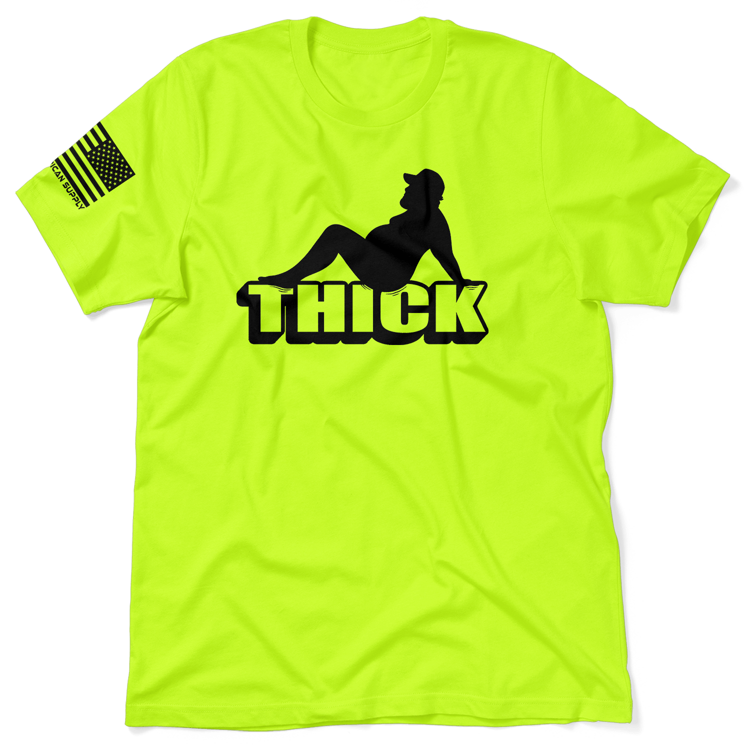 Thick - Safety Yellow T-Shirt Armed American Supply