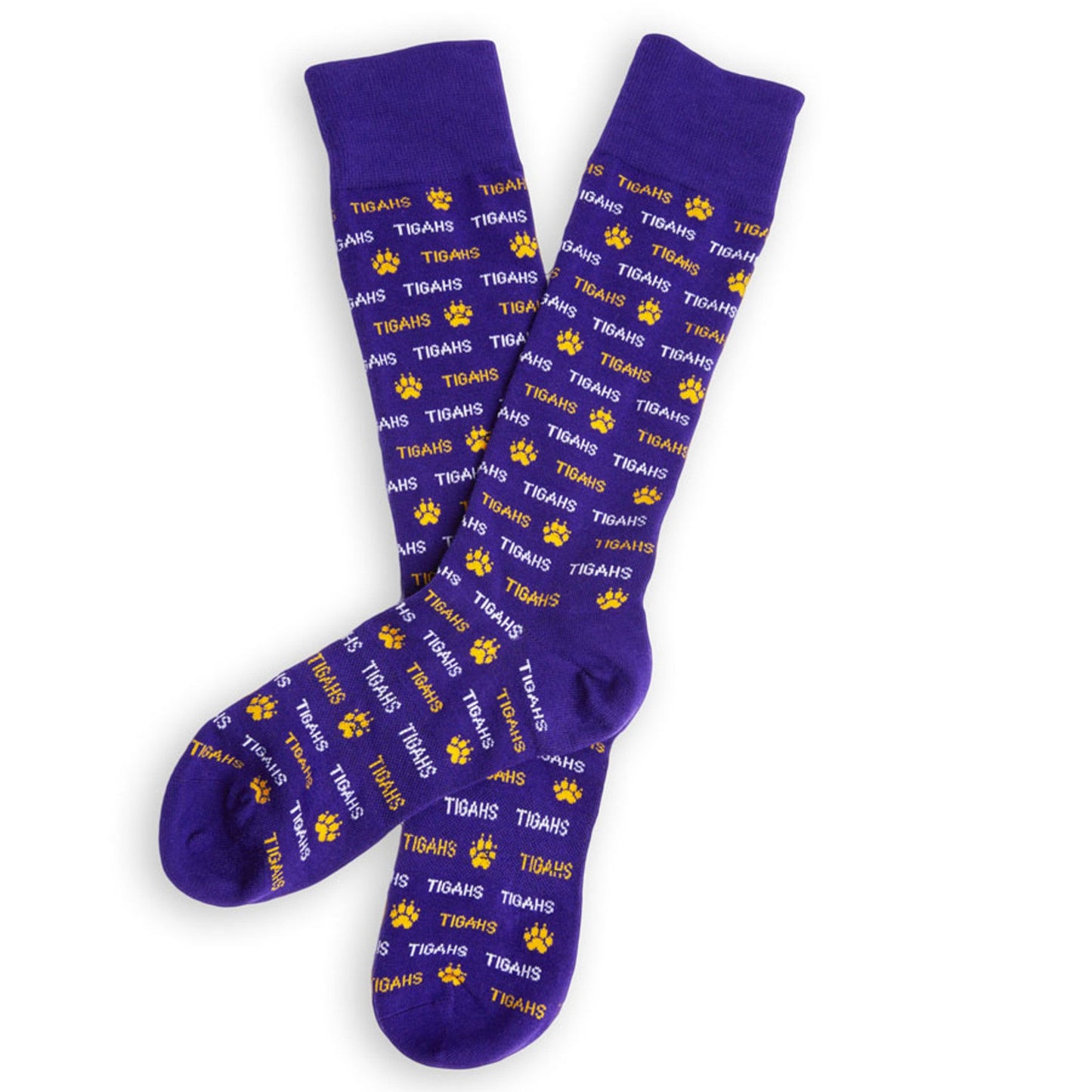 Purple Tigahs Dress Socks DeadSoxy