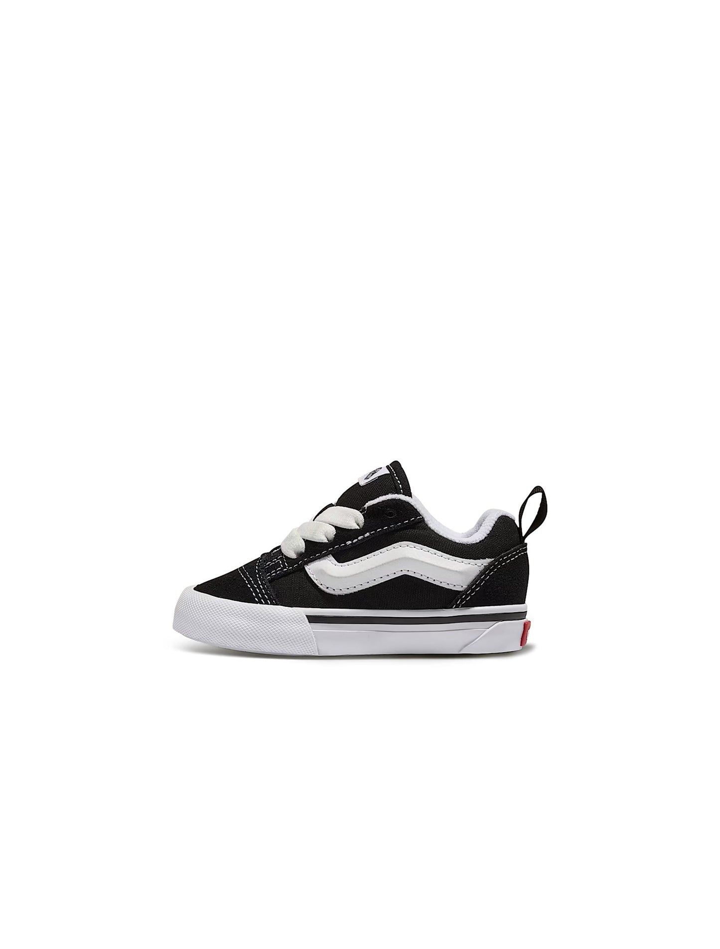 Vans (TD) Knu Skool Elastic Lace - Black/White Denim Exchange
