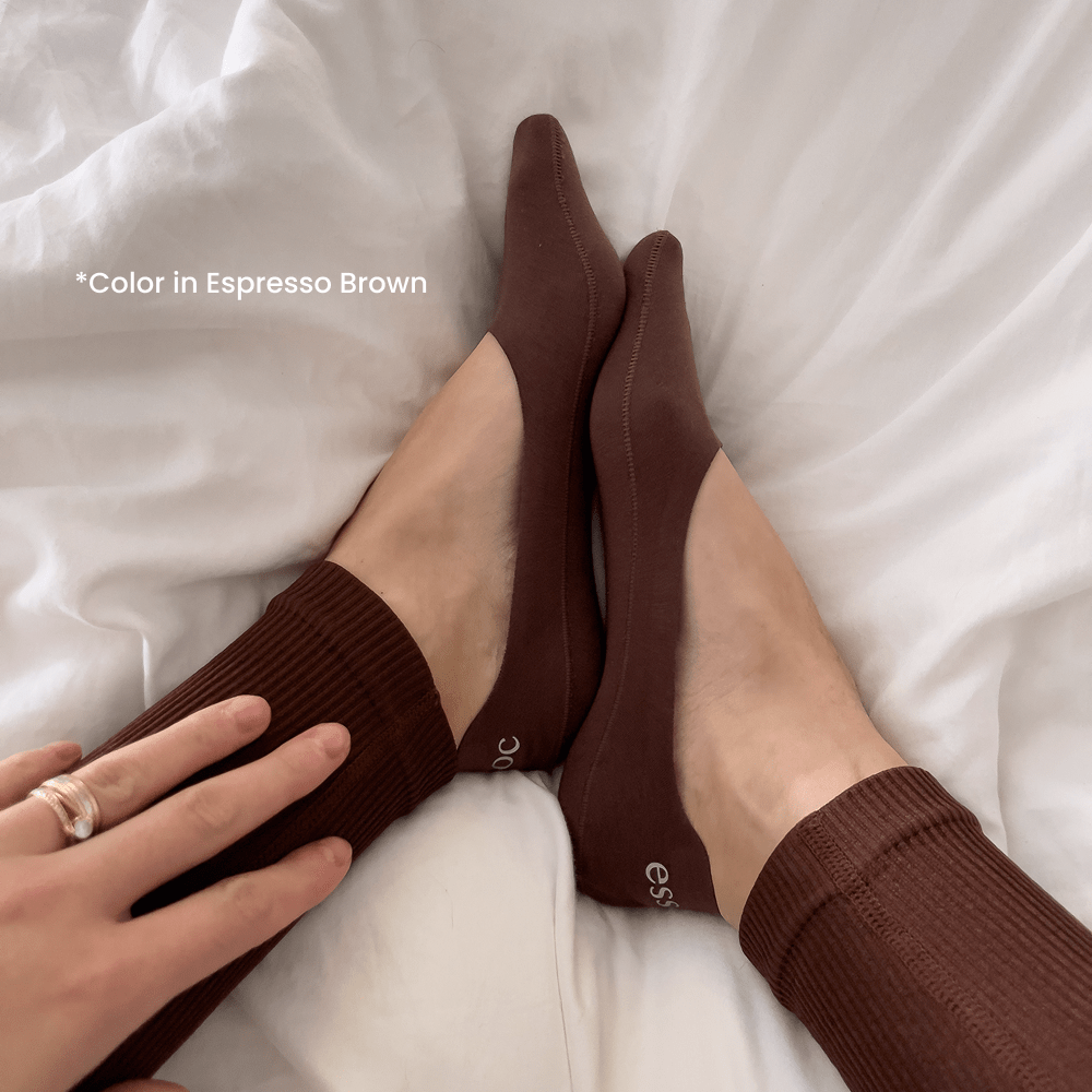 Unisex Cotton No Show Socks | Almond Beige essoc