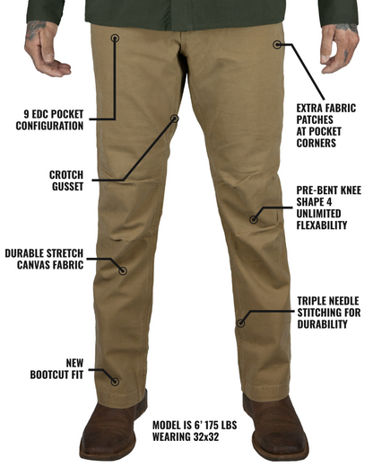 Trailblazer Boot Cut Pants - Coyote Off The Grid Surplus