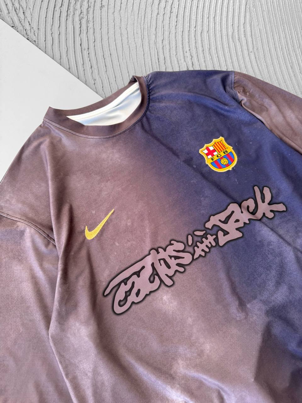 Travis Scott Cactus Jack FC Barcelona Distressed T-Shirt Withinblack