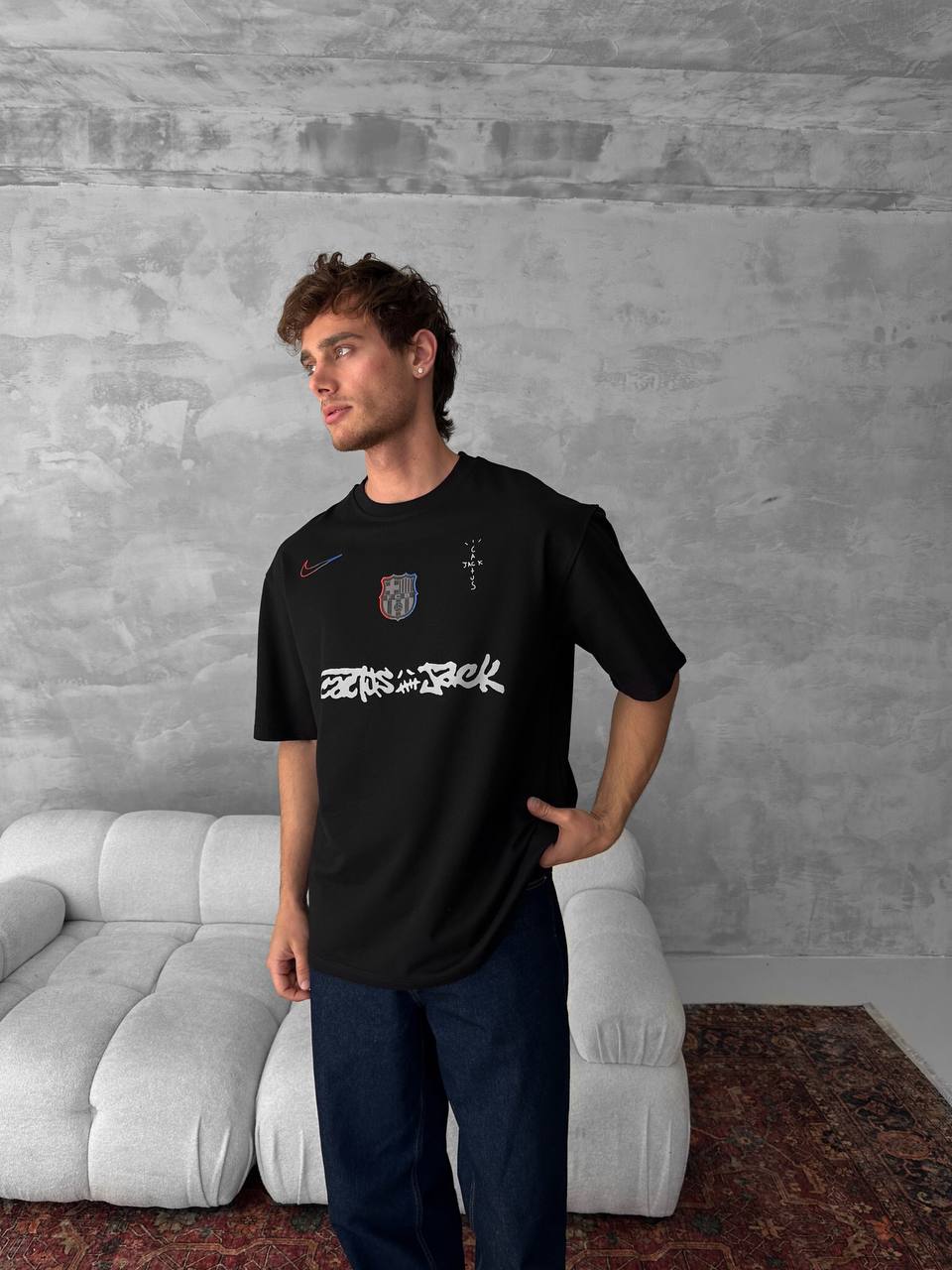 Travis Scott Cactus Jack x FC Barcelona T-Shirt Withinblack