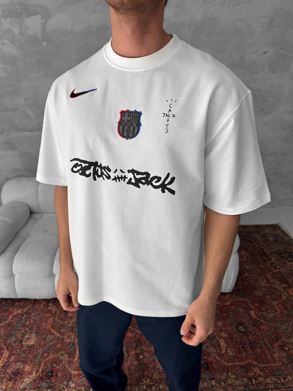 Travis Scott Cactus Jack x FC Barcelona T-Shirt Withinblack