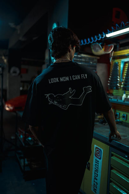 Travis Scott Look Mom I Can Fly Graphic Cotton Tee Withinblack