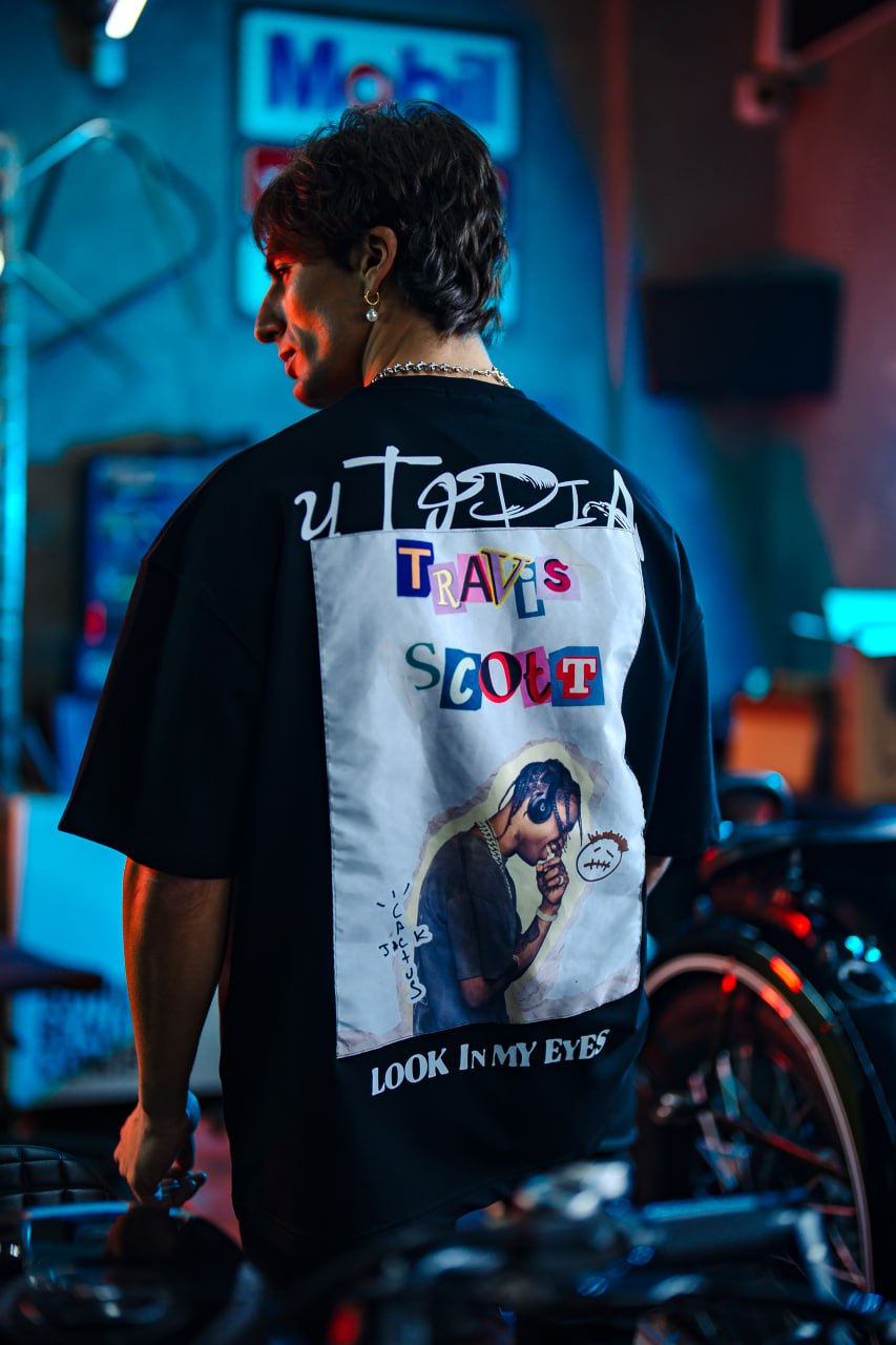 Look In My Eyes T-Shirt – Travis Scott Utopia Tee Withinblack