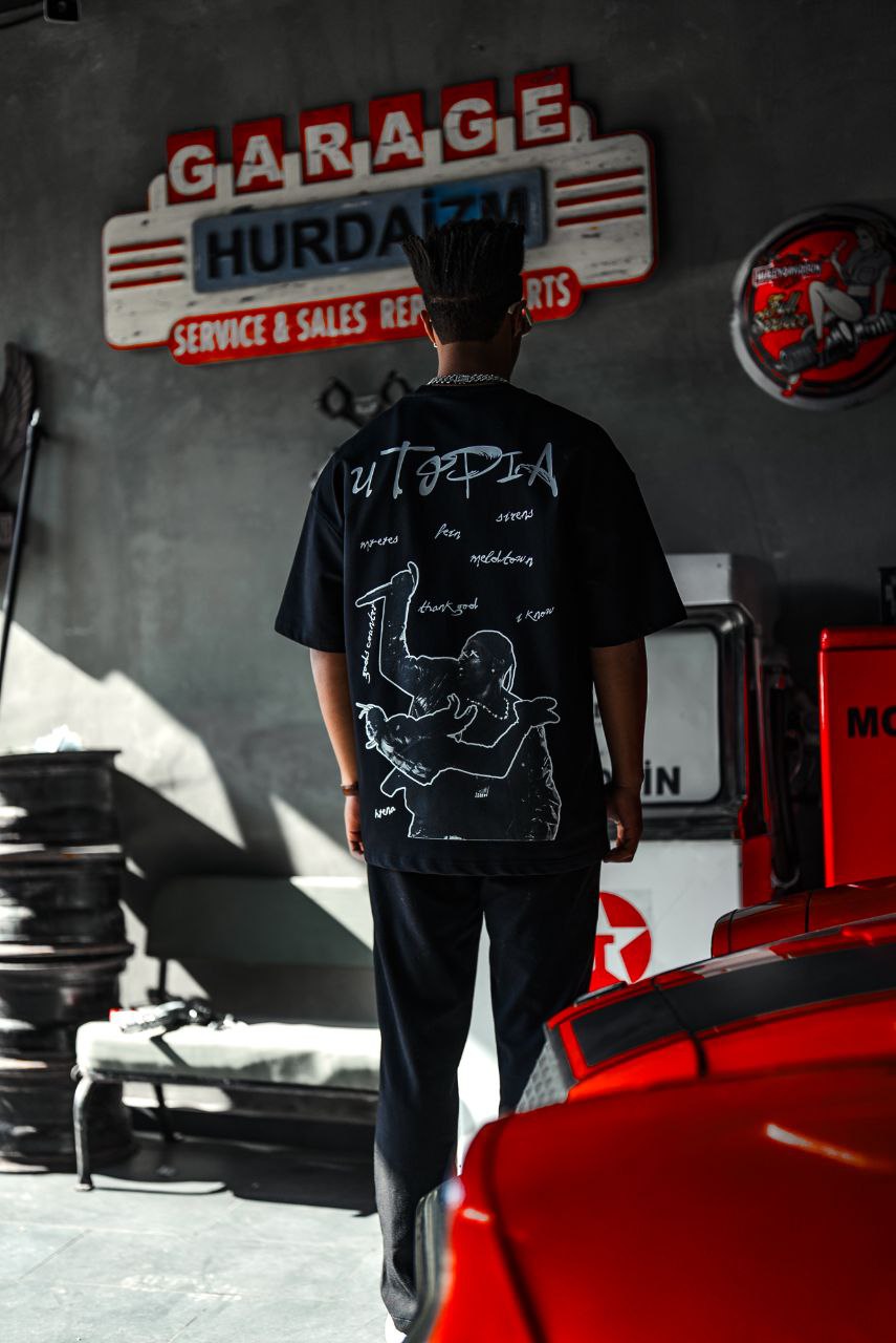 Travis Scott Utopia Album Graphic Cotton Tee Withinblack