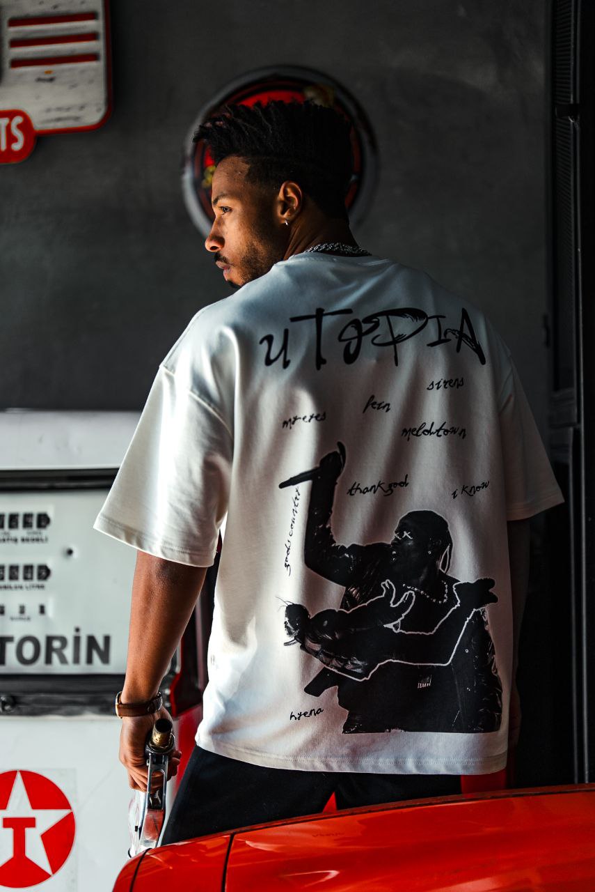 Travis Scott Utopia Album Graphic Cotton Tee Withinblack