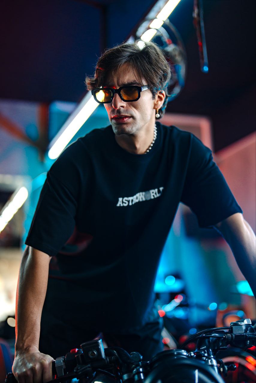 Travis Scott x Virgil Abloh Inspired "ASTRONOR" Oversized Graphic Tee Withinblack