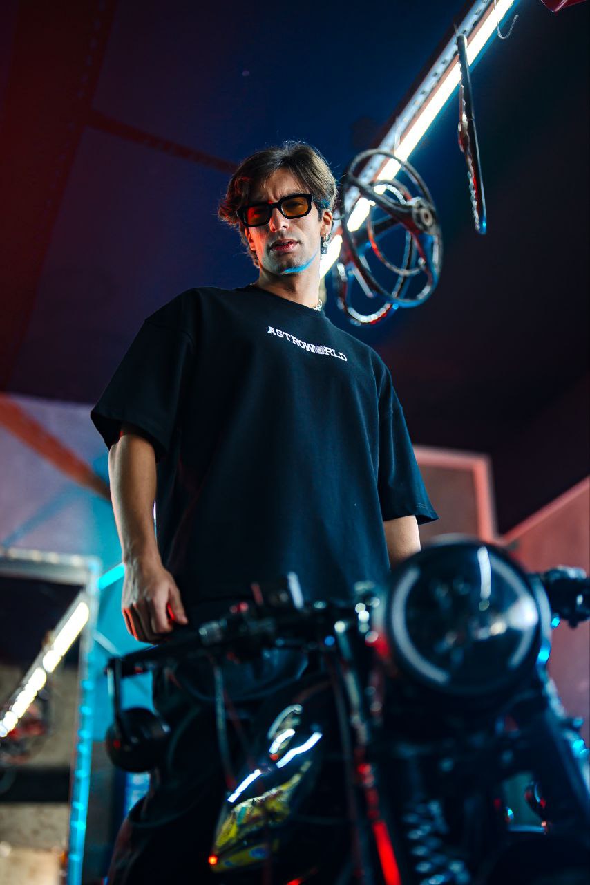 Travis Scott x Virgil Abloh Inspired "ASTRONOR" Oversized Graphic Tee Withinblack